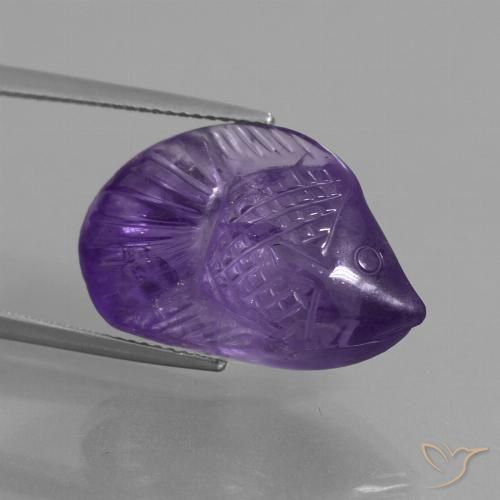 15.44ct Natural Medium Violet Amethyst, Fancy, Transparent