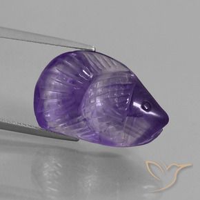 Amethyst Gemstone in 21.4 x 13.4 mm Size for Sale, Amethyst Stone in Medium Violet Color