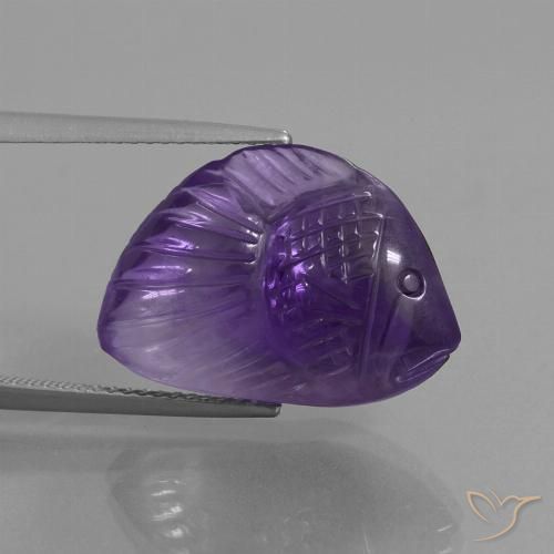 12.56ct Natural Medium Violet Amethyst, Fancy, Transparent
