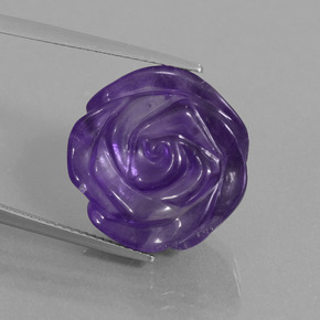 17.9ct Carved Flower Violet Amethyst Gem for sale 17.9ct Carved Flower Violet Amethyst Gem (ID: 446323)