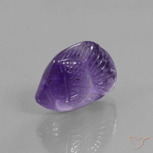 15.38ct Natural Medium Violet Amethyst, Fancy, Transparent