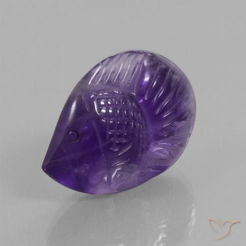 16.45ct Natural Dark Violet Amethyst, Fancy, Transparent