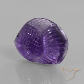 Amethyst Gemstone in 22.2 x 15.9 mm Size for Sale, Amethyst Stone in Dark Violet Color