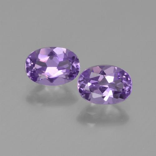 Medium Violet Amethyst Gem - 0.7ct Oval Facet (ID: 448629)