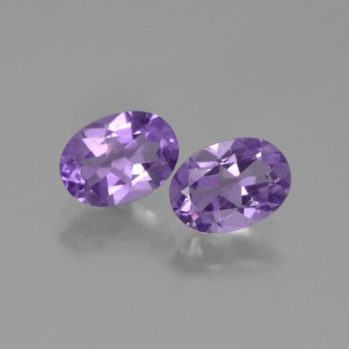 Medium Violet Amethyst Gem - 0.7ct Oval Facet (ID: 448631)