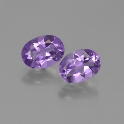 Deep Violet Amethyst Gem - 0.7ct Oval Facet (ID: 448632)