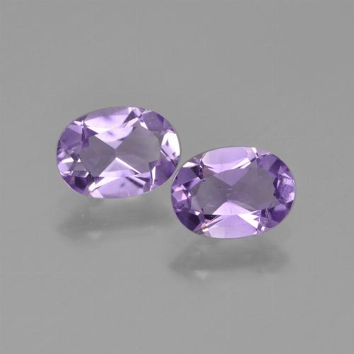 Темно-фиолетовый Аметист Камень - 0.7ct Фасетный Овал (ID: 448633)