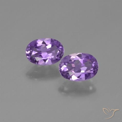 1.43ctw Natural Deep Violet Hue Amethyst, Oval, VVS-VS