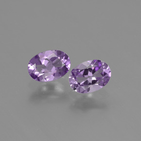 1.38 ctw Violet Amethyst Gemstones, Amethyst Gems in Oval Facet Shape for Sale.