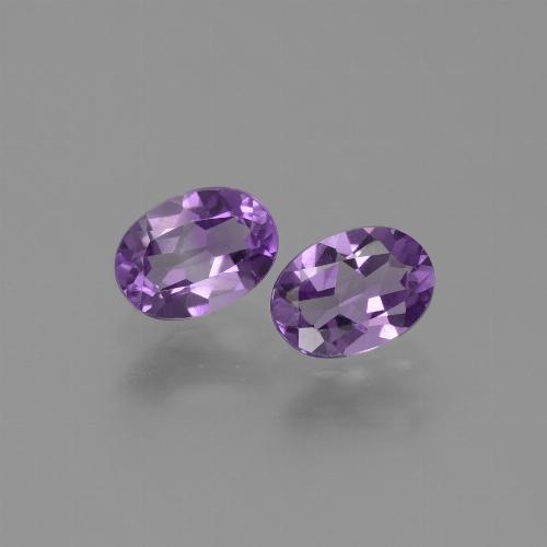 Deep Violet Amethyst Gem - 0.7ct Oval Facet (ID: 448679)