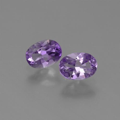 Medium Violet Amethyst Gem - 0.7ct Oval Facet (ID: 448681)