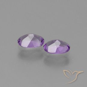 Amethyst Gemstones in 7 x 5 mm (calibrated) Size for Sale, Amethyst Stones in Medium Violet Color