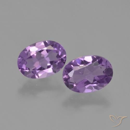 Medium Violet Amethyst Gem - 0.7ct Oval Facet (ID: 448818)