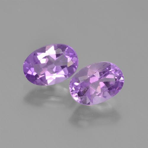 Medium Violet Amethyst Gem - 0.8ct Oval Facet (ID: 448829)