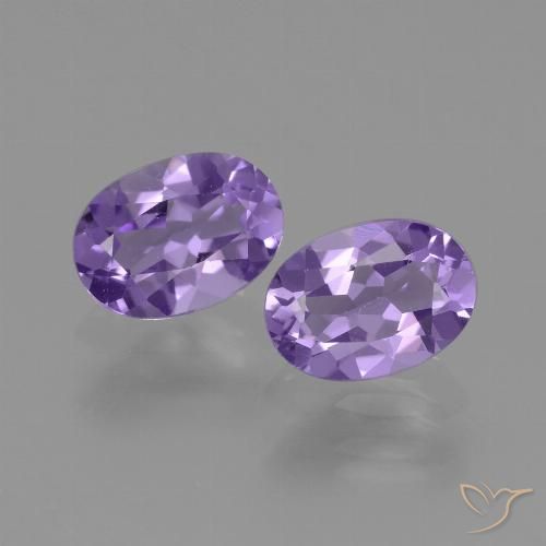 Medium Violet Amethyst Gem - 0.7ct Oval Facet (ID: 448869)