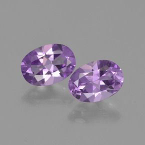 Medium Violet Аметист Камень - 0.7ct Фасетный Овал (ID: 448922)