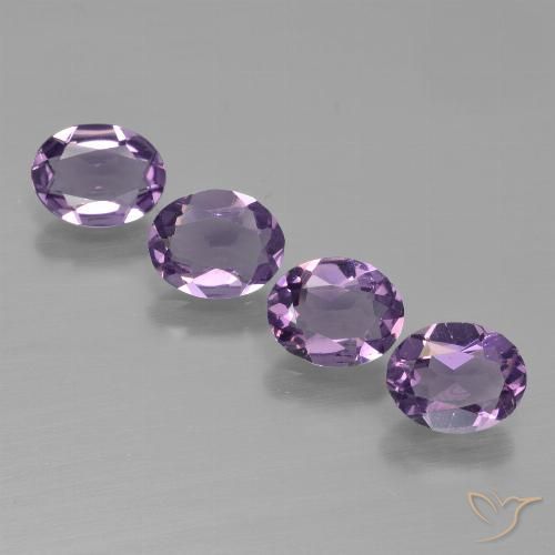 2.38ctw Natural Medium-Light Purplish Violet Amethyst, Oval, VS, Photo A