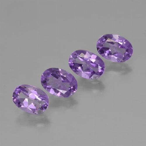 Intense Violet Ametista Gem - 0.7ct Ovale sfaccettato (ID: 448963)