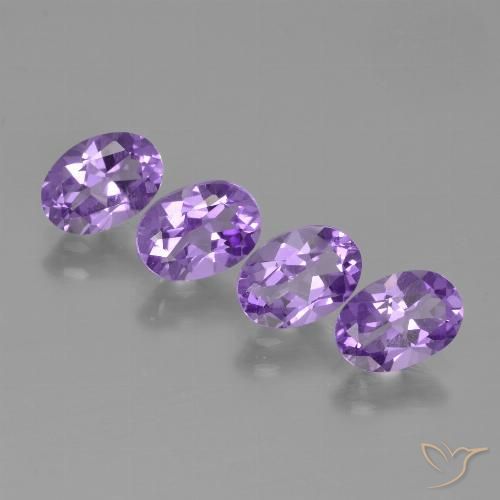 2.80ctw Natural Vivid Violet Amethyst, Oval, VS