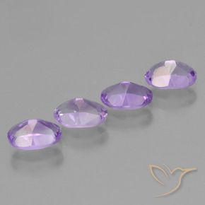 Amethyst Gemstones in 7 x 5 mm (calibrated) Size for Sale, Amethyst Stones in Deep Violet Color