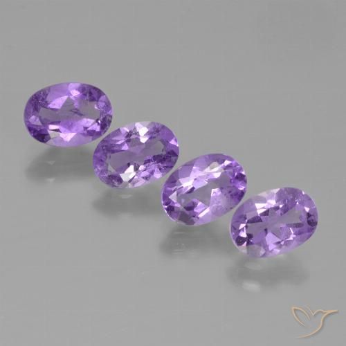 2.80ctw Natural Medium Violet Amethyst, Oval, VS