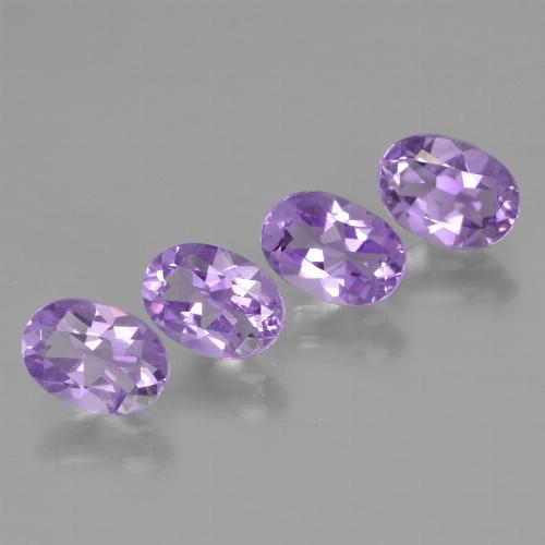 Medium Violet Amethyst Gem - 0.7ct Oval Facet (ID: 448967)