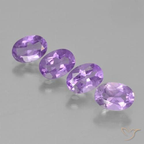 3.00ctw Natural Medium Violet Amethyst, Oval, VS