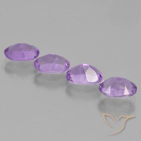 Amethyst Gemstones in 7 x 5 mm (calibrated) Size for Sale, Amethyst Stones in Medium Violet Color