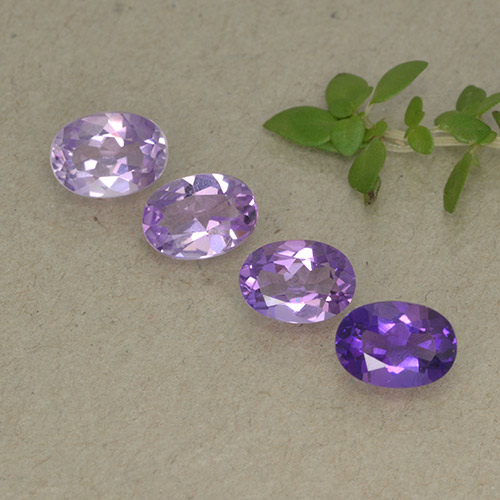 Intense Violet Аметист Камень - 0.7ct Фасетный Овал (ID: 448972)