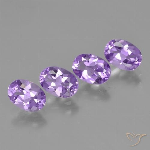 Ametista a taglio ovale da 3,04 ct, 7,1 x 5,1 mm dal Brasile, Photo A