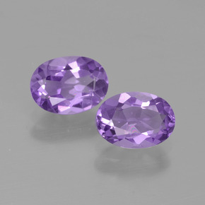 Medium Violet Аметист Камень - 0.7ct Фасетный Овал (ID: 449120)