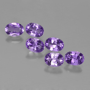 Medium Violet Amethyst Gem - 0.7ct Oval Facet (ID: 449125)