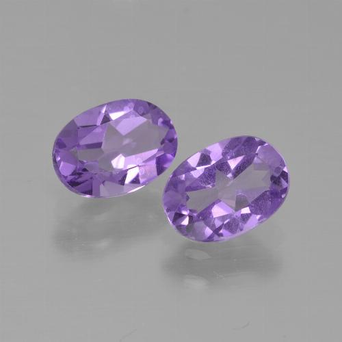 Medium Violet Amethyst Gem - 0.7ct Oval Facet (ID: 449148)