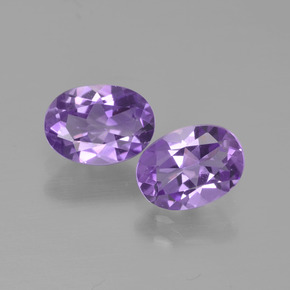 Deep Violet Hue Amethyst Gem - 0.7ct Oval Facet (ID: 449151)