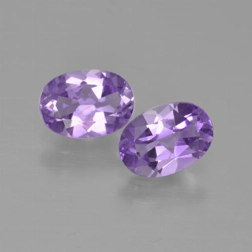 Medium Violet Ametista Gem - 0.7ct Ovale sfaccettato (ID: 449180)