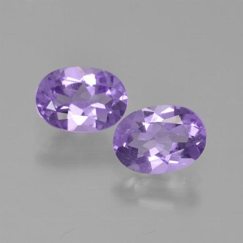 Deep Violet Hue Аметист Камень - 0.7ct Фасетный Овал (ID: 449219)