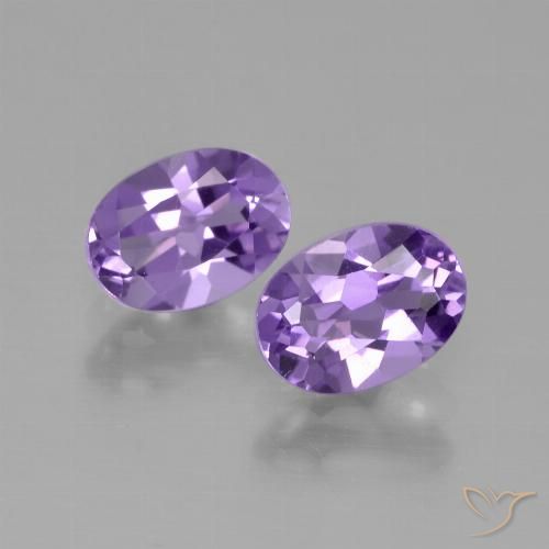 1.53 ct Oval Cut Amethyst, 7.1 x 5.2 mm From Brazil, Photo A