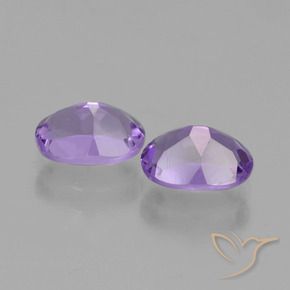 Amethyst Gemstones in 7 x 5 mm (calibrated) Size for Sale, Amethyst Stones in Medium-Light Violet Color