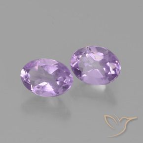 1.41 ctw Violet Amethyst Stones, Natural Amethyst in Oval Facet Shape for Sale