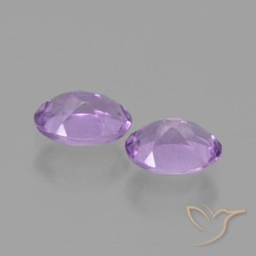 Amethyst Gemstones in 7 x 5 mm (calibrated) Size for Sale, Amethyst Stones in Light Pinkish Violet Color