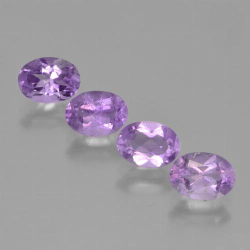 Iris Violet Amethyst Gem - 0.8ct Oval Facet (ID: 449410)