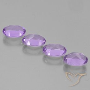Amethyst Gemstones in 7 x 5 mm (calibrated) Size for Sale, Amethyst Stones in Deep Violet Color