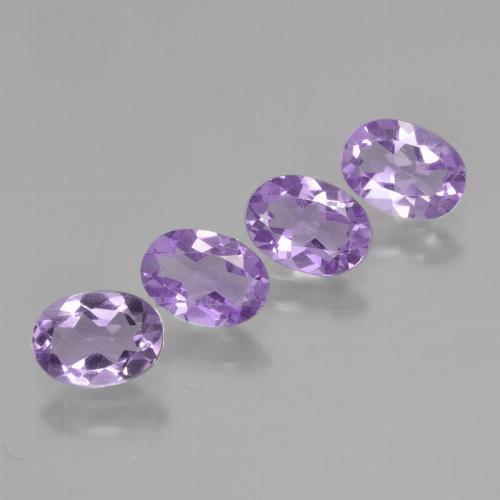 Violeta medio Amatista Gema - 0.7ct Forma ovalada (ID: 449419)
