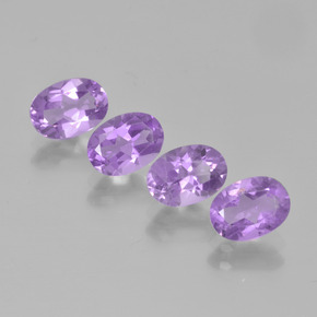 Deep Iris Violet Amethyst Gem - 0.7ct Oval Facet (ID: 449420)