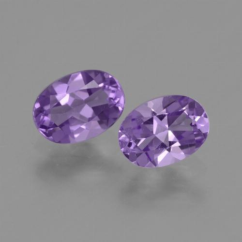 Medium Violet Amethyst Gem - 0.7ct Oval Facet (ID: 449437)