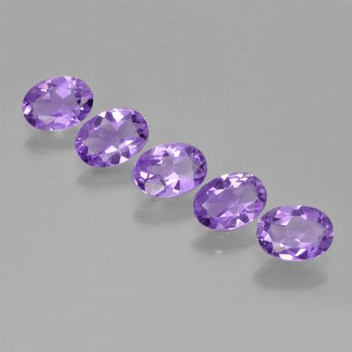 Medium-Light Violet Аметист Камень - 0.6ct Фасетный Овал (ID: 449463)