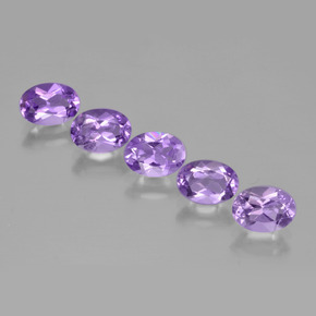 Medium Violet Amethyst Gem - 0.7ct Oval Facet (ID: 449466)