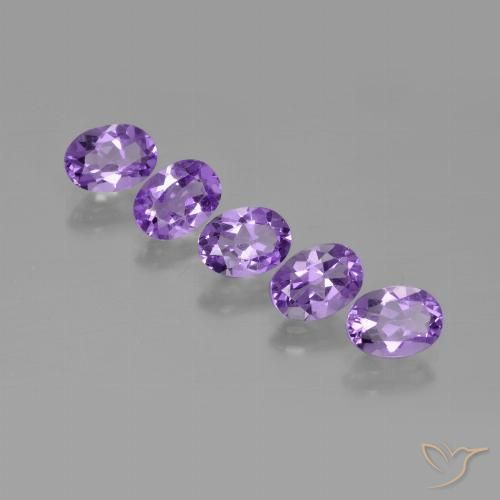 3.36ctw Natural Medium-Light Violet Amethyst, Oval, VS
