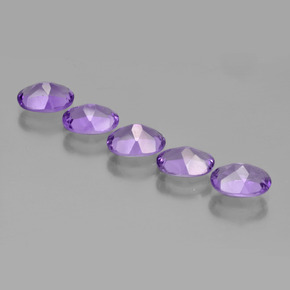 Amethyst Gemstone in 7 x 5 mm (calibrated) Size for Sale, Amethyst Stone in Violet Color