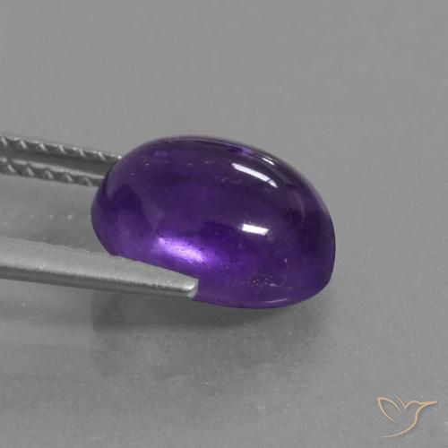 Amethyst Gemstone in 11 x 9 mm (calibrated) Size for Sale, Amethyst Stone in Medium Violet Color